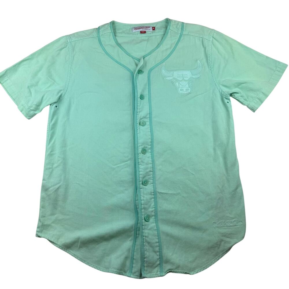 Mitchell & Ness Chicago Bulls Baseball Jersey Mint M